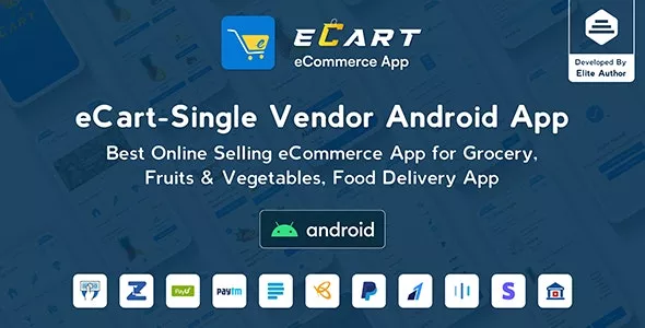 eCart v5.0.0 - Grocery, Food Delivery, Fruits & Vegetable Store, Full Android Ecommerce App