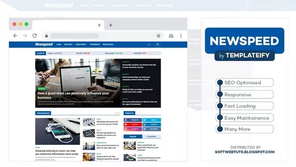 Newspeed Premium v1.0 - Responsive News & Magazine Blogger Template
