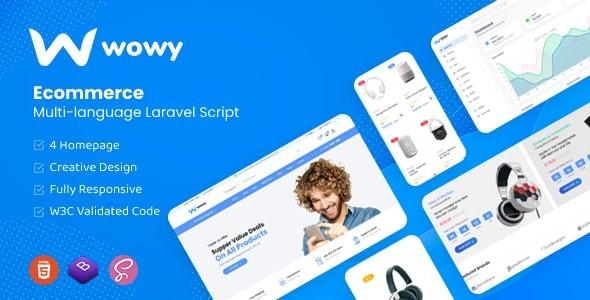 Wowy v1.18.0 - Multi-language Laravel eCommerce Script