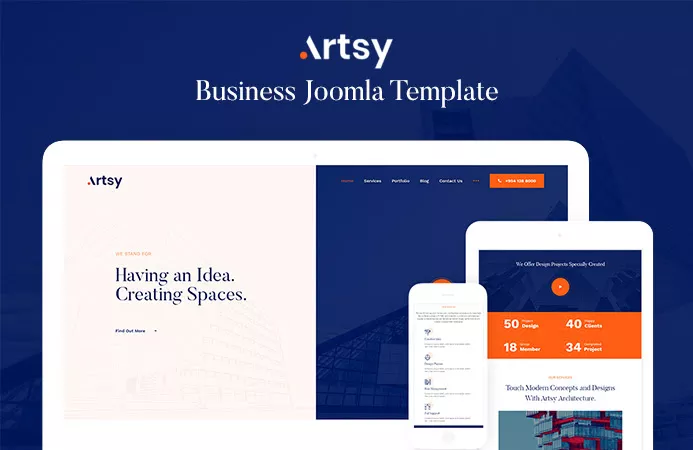 JA Artsy v2.0.0 - Architecture and Interior Design Joomla Template