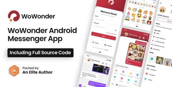 WoWonder Android Messenger v4.1.2 - Mobile Application for WoWonder Social Script