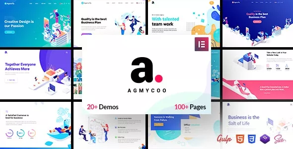 Agmycoo v2.3 - Isometric Startup Creative Digital Agency WordPress Theme