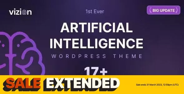 Vizion v4.1.4 - Artificial Intelligence AI WordPress Theme