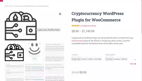 Cryptocurrency WordPress Plugin Premium v3.14.5 – Sell ERC20 Tokens for Fiat or Bitcoin