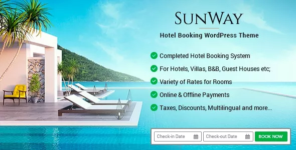 Sunway v4.2 - Hotel Booking WordPress Theme