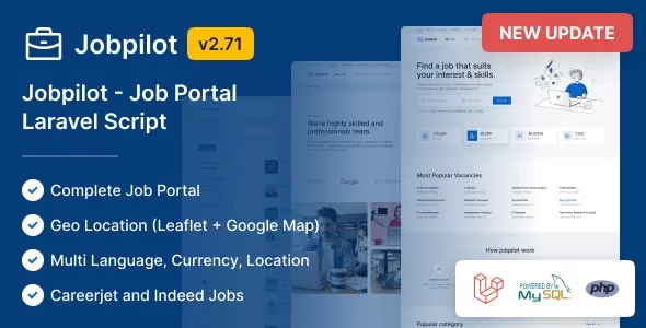 Jobpilot v2.7.3 - Job Portal Laravel Script