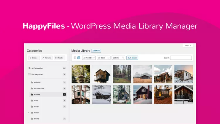 HappyFiles Pro v1.7 - WordPress Media Library Plugin