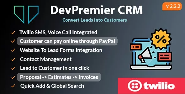 DevPremier CRM v1.3.1 - Convert Leads into Customers