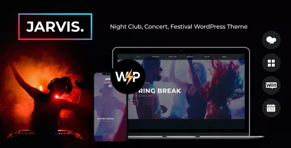 Jarvis v1.8.5 - Night Club, Concert, Festival WordPress Theme