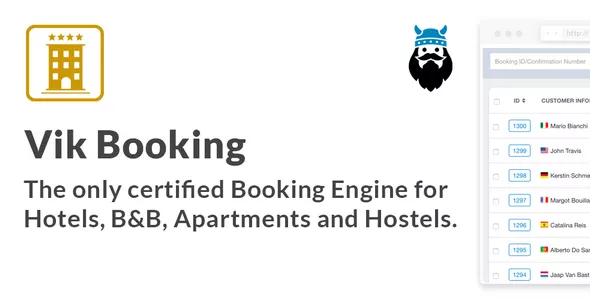 VIK Booking v1.15.3 - Joomla Booking System & Hotel Extension Component
