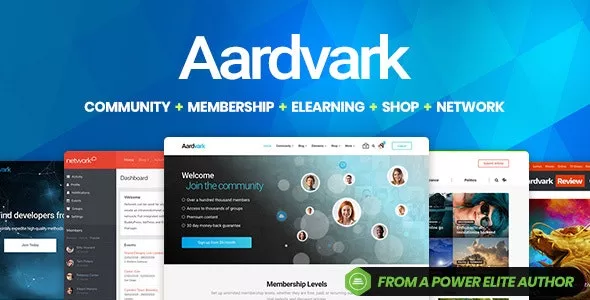 Aardvark v4.43 - Community, Membership, BuddyPress Theme