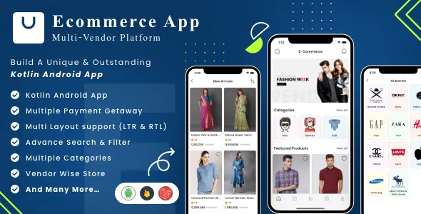 eCommerce v3.0 - Multi vendor eCommerce Android App with Admin Panel