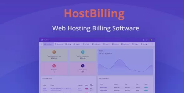 HostBilling v1.2.5 - Web Hosting Billing & Automation Software