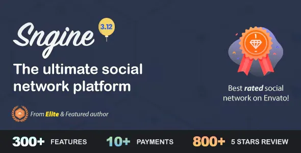 Sngine v3.10 - The Ultimate PHP Social Network Platform