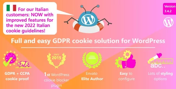 WeePie Cookie Allow v3.4.2 - Complete GDPR / AVG / CCPA Cookie Compliance WordPress Plugin