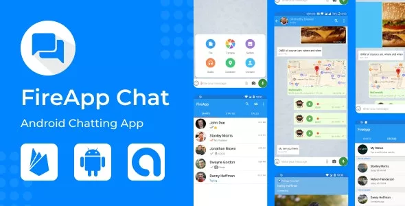 FireApp Chat v2.1.1 - Android Chatting App with Groups