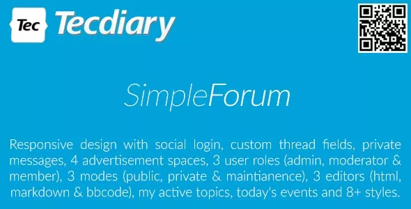 Simple Forum v1.5 - Responsive Bulletin Board