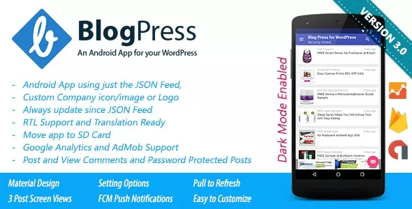 BlogPress v3.0 - An Android App for your WordPress