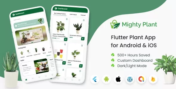 Mighty Plant Shop v1.0 - Flutter Full App for Nurseries with WooCommerce Backend