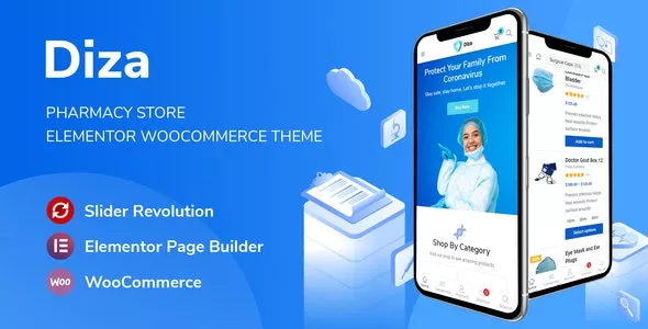 Diza v1.1.16 - Pharmacy Store Elementor WooCommerce Theme