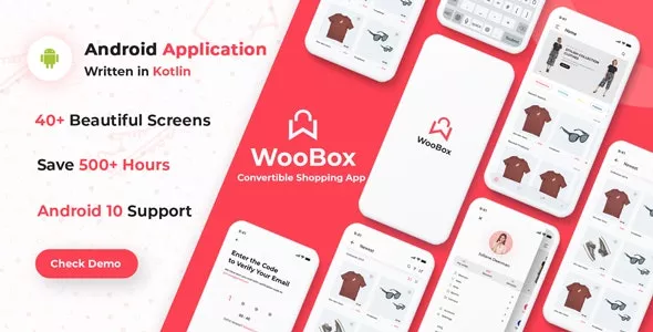 WooBox v15.0 - WooCommerce Android App E-commerce Full Mobile App + Kotlin