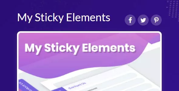 myStickyElements Pro v2.0.1 - Floating Contact Form, Call, Chat WordPress Plugin