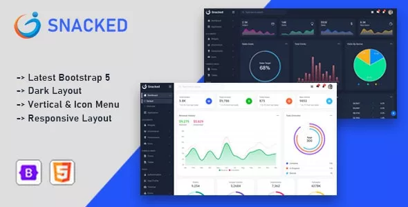 Snacked - Bootstrap 5 Admin Template