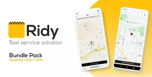 Ridy v4.1.0 - Taxi Application Android & iOS + Dashboard