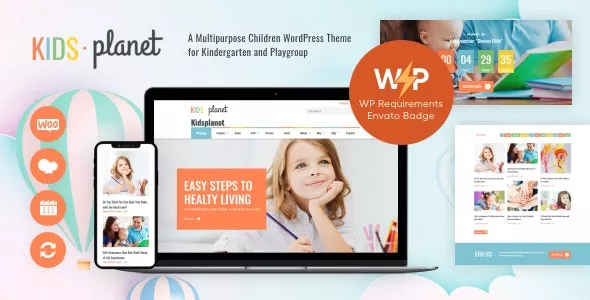 Kids Planet v2.2.6 - A Multipurpose Children WordPress Theme for Kindergarten and Playgroup