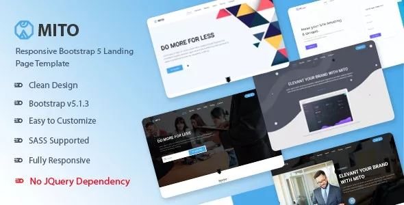 Mito v1.0 - Bootstrap 5 Landing Page Template