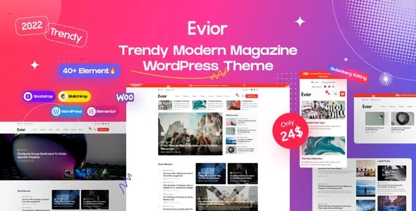 Evior v2.1 - Modern Magazine WordPress Theme