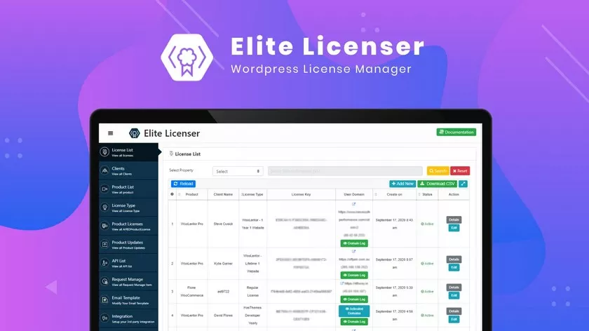 Elite Licenser v2.2.5 - Software License Manager for WordPress and Woocommerce