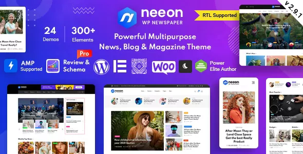 Neeon v1.3 – WordPress News Magazine Theme