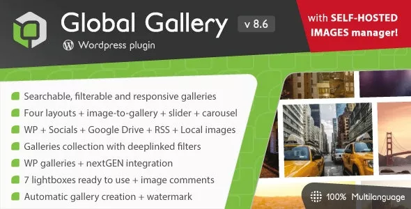 Global Gallery v8.6.0 - Wordpress Responsive Gallery