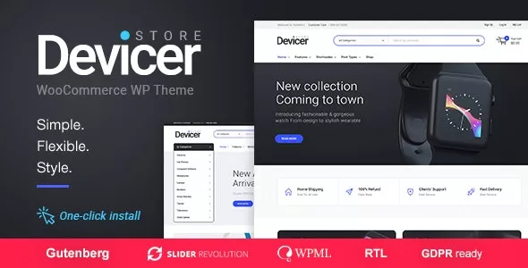 Devicer v1.1.2 - Electronics, Mobile & Tech Store WordPress Theme