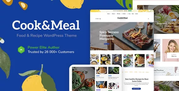 Cook&Meal v1.0.2 - Food Blog & Recipe WordPress Theme