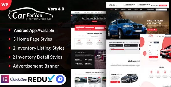 Auto CarForYou v4.0 - Responsive Car Dealer WordPress Theme